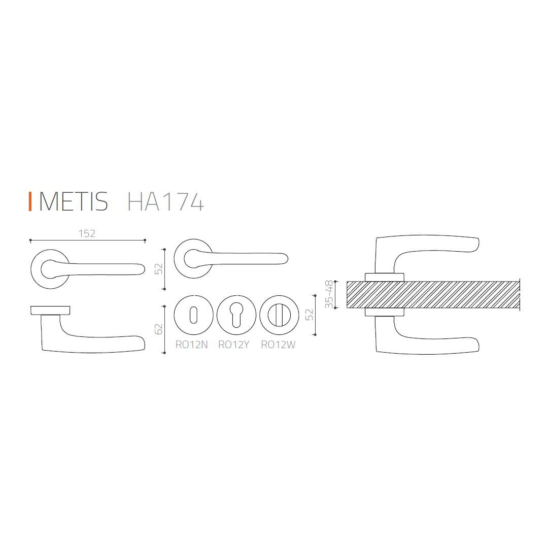 Metıs Kapı Kolu Krom Renk