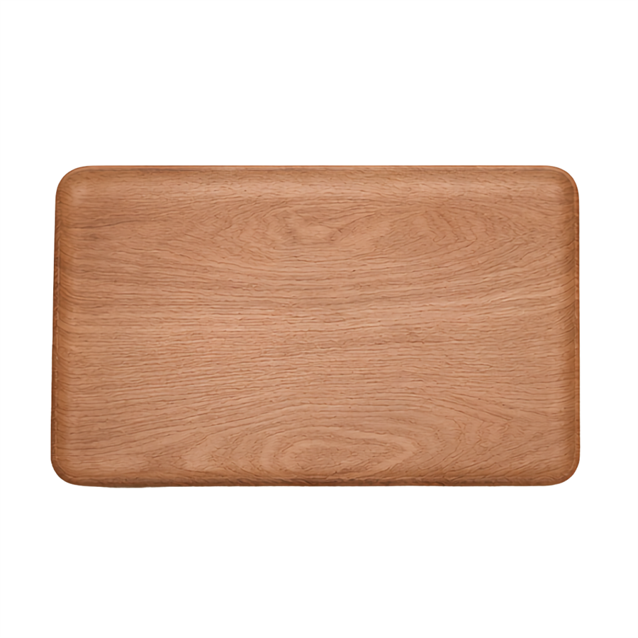 Minimalist Ahşap Sunum ve Dekorasyon Tepsisi - Large - 39 x 27 cm