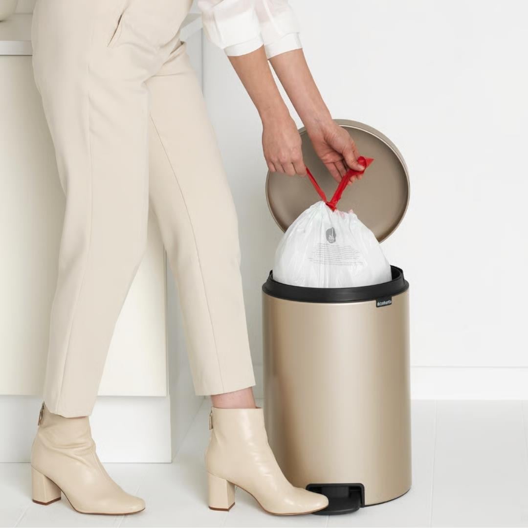 Newıcon Champagne Pedallı Çöp Kutusu 20 L 