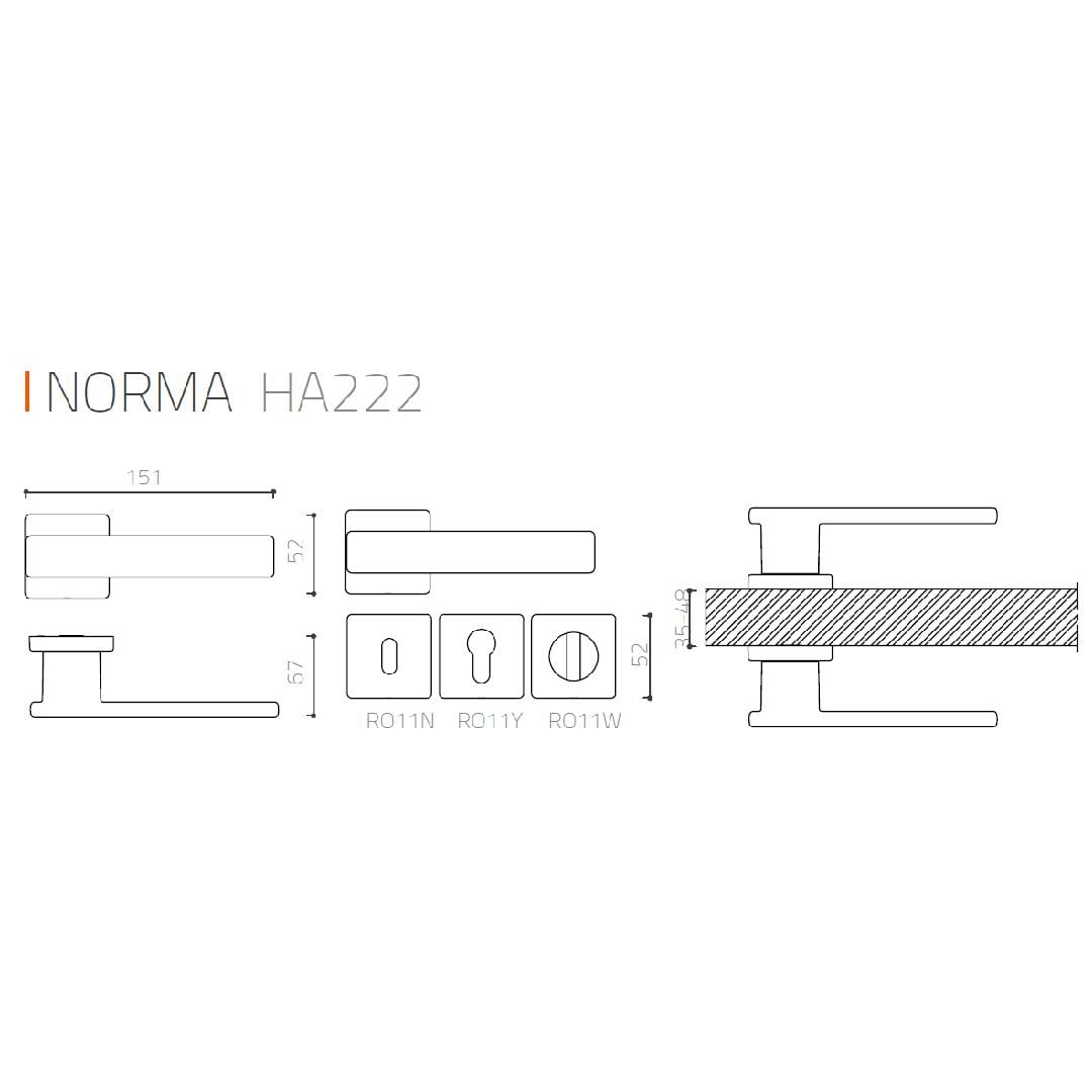 Norma Rozetli Kapı Kolu Altın Rengi