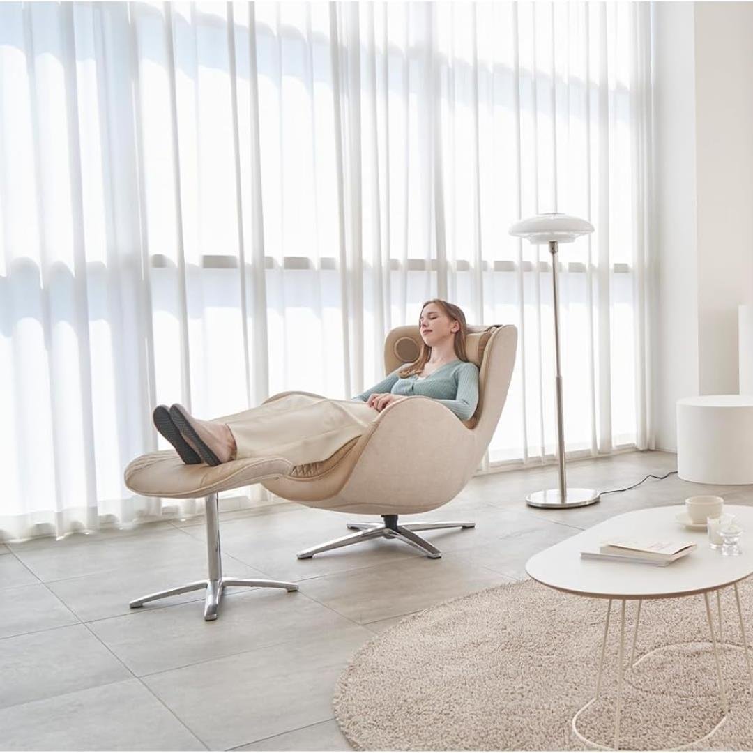 Nouhaus Klasik Osmanlı Deri Masaj Koltuğu Mellow Sand ( Bt Music-2 Yönlü Hoparlör )