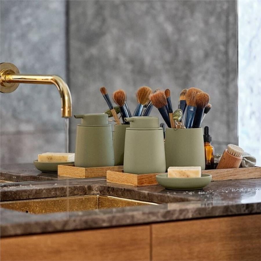 Nova One Katı Sabunluk Matcha Yeşili Çap:11 cm