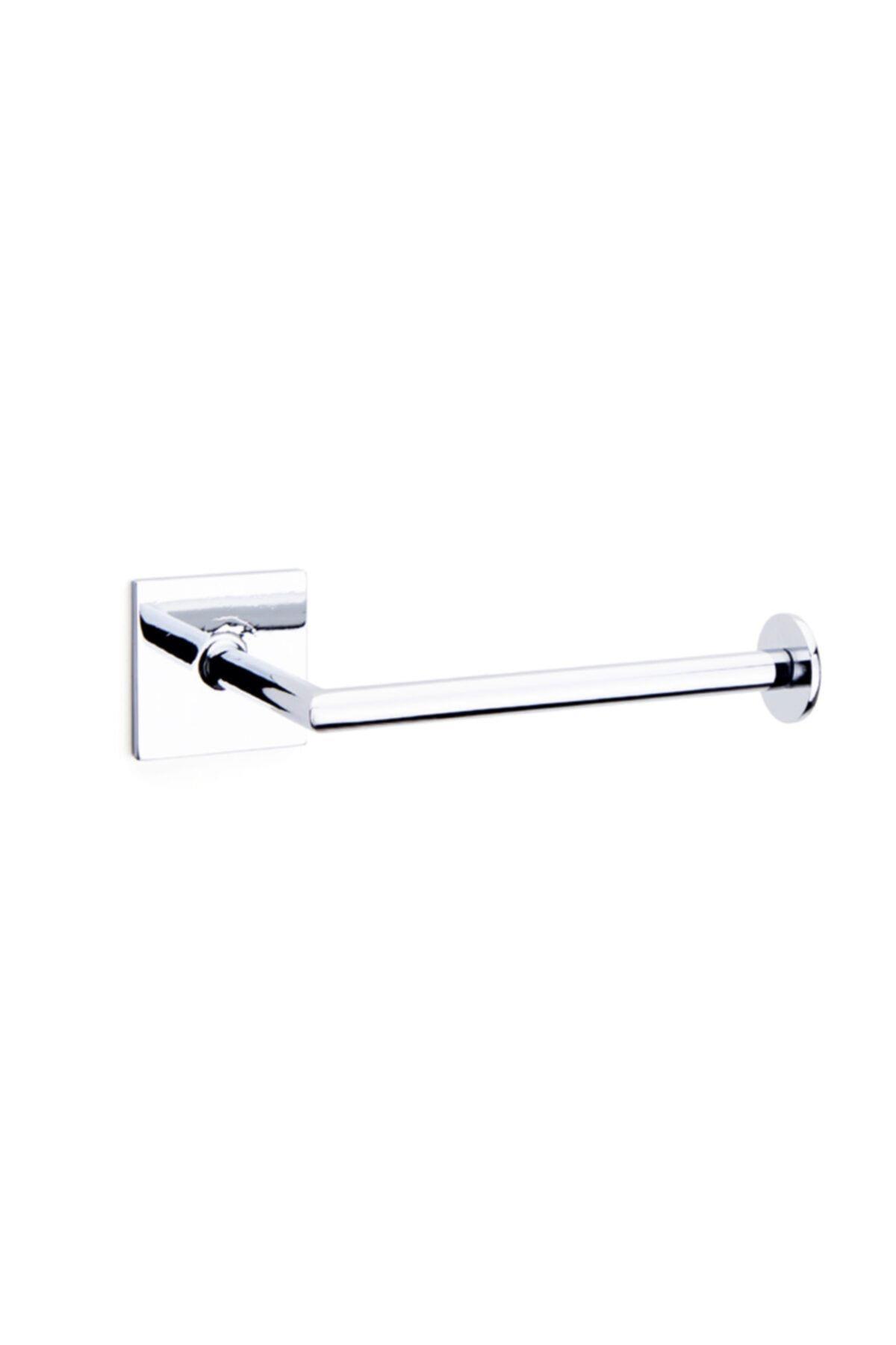 Nowo Duvara Monte Yapışkanlı Tuvalet Kağıtlığı Krom Renk 45X77X151 mm