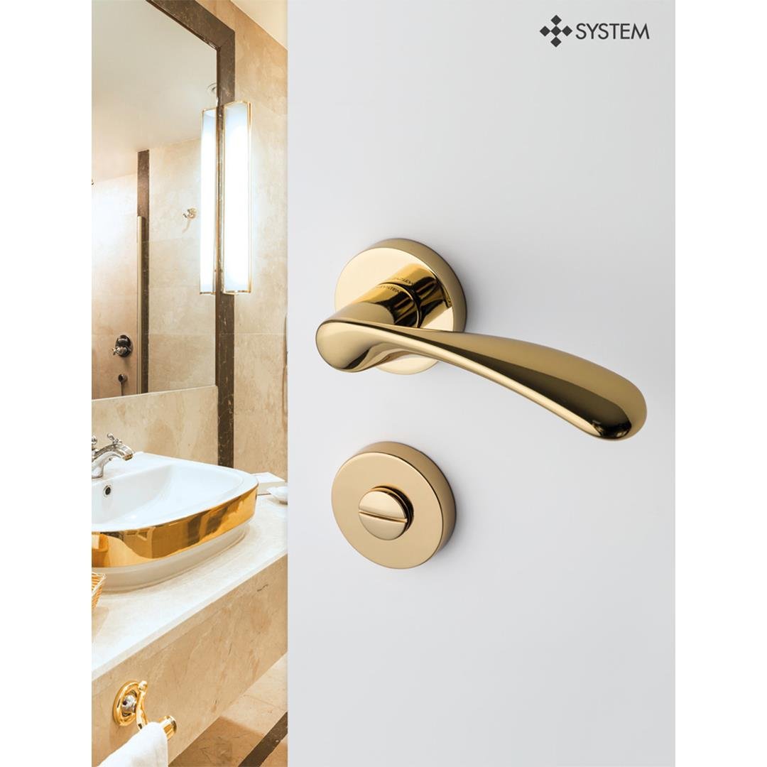 PERLE Rozetli Kapı Kolu Antik