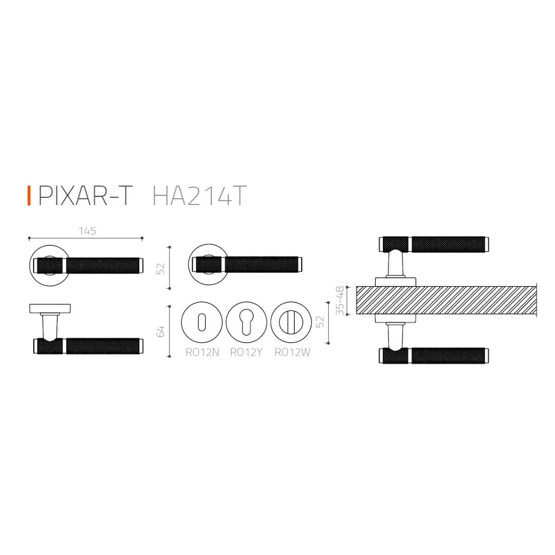Pıxar-T Kapı Kolu Rose Renk