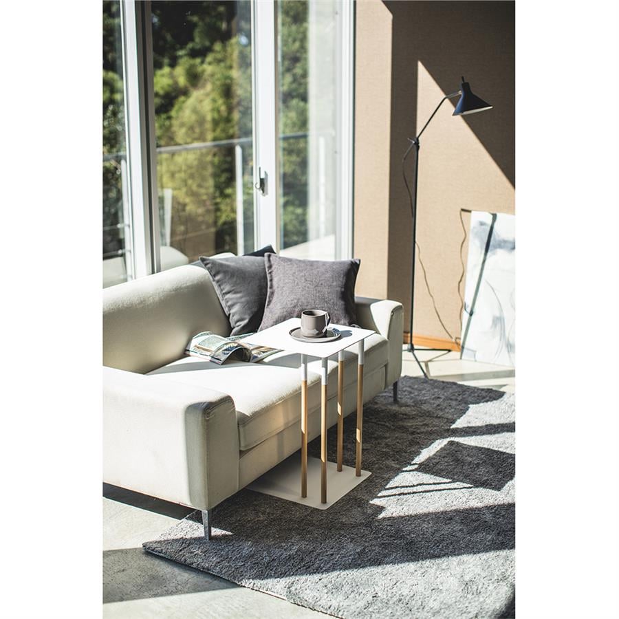 Plain Beyaz Yan Sehpa