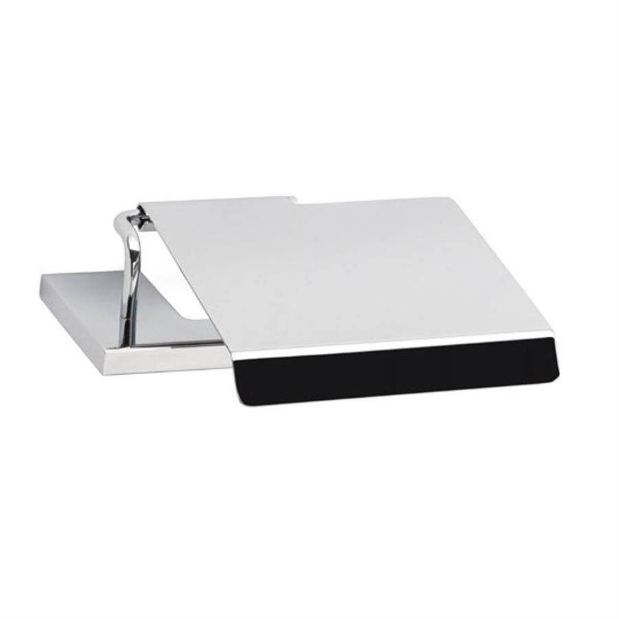 Plaın Kapaklı Tuvalet Kağıtlığı Krom Renk 51X137X154 Mm