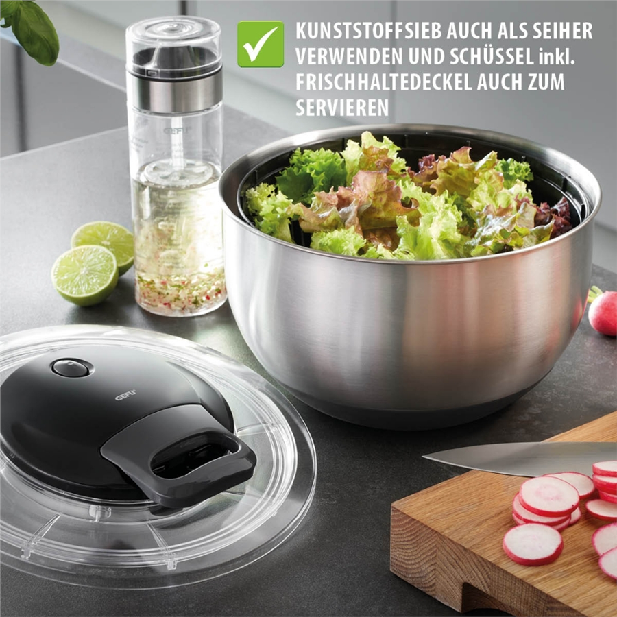 Pullıt Salata Kurutucusu Paslanmaz Çelik, Ø 24 Cm - 4,5 L