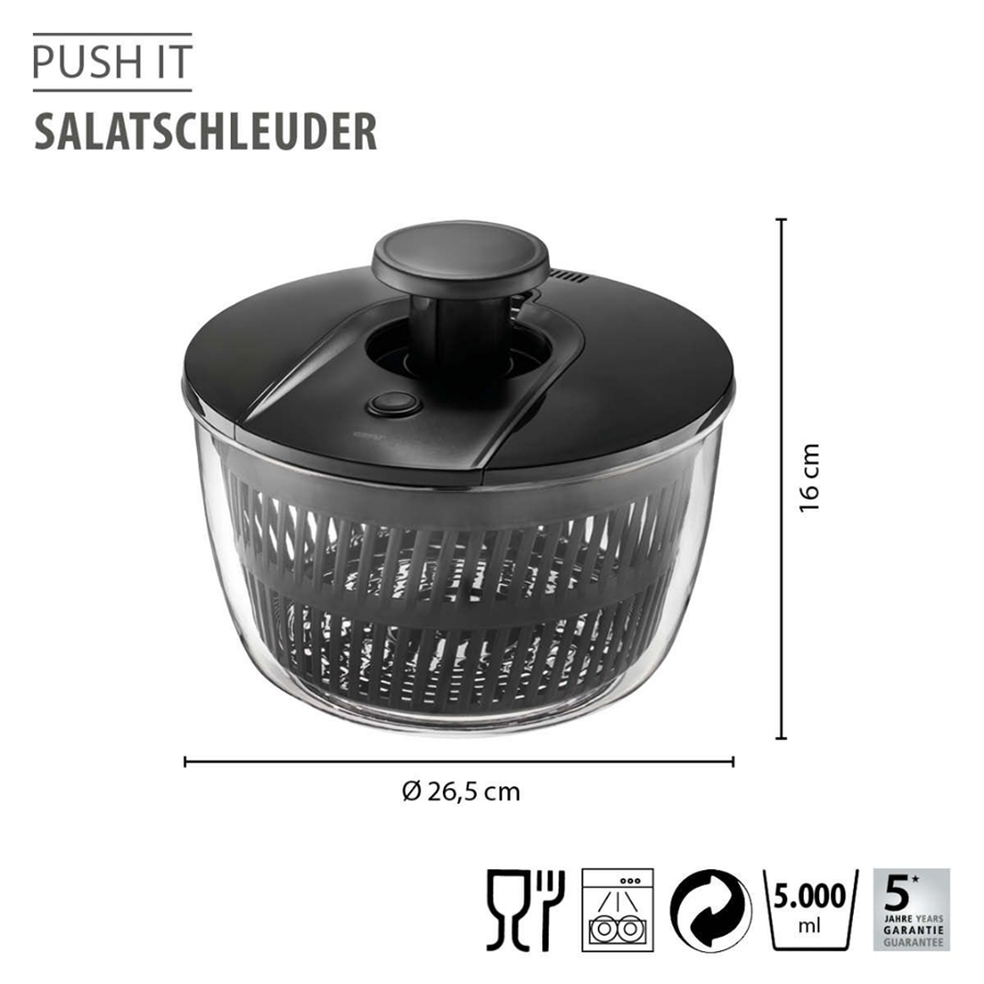 Push It Salata Kurutucusu Plastik Ø 25 Cm - 5 L