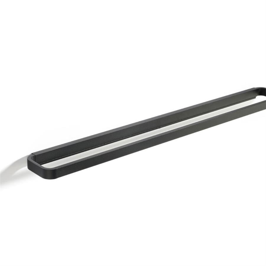 Rim Duvara Monte Havlu Askısı Siyah 70X7.5X2.5 cm