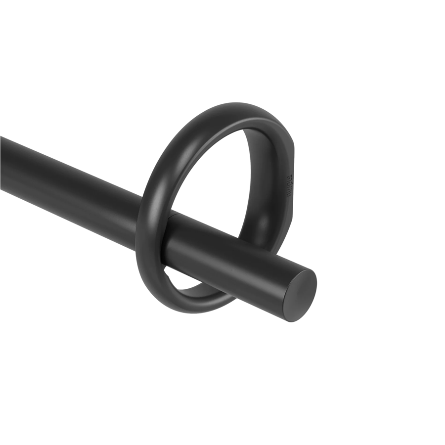 RINGLET Tekli Perde Çubuğu 107-305 cm Mat Siyah