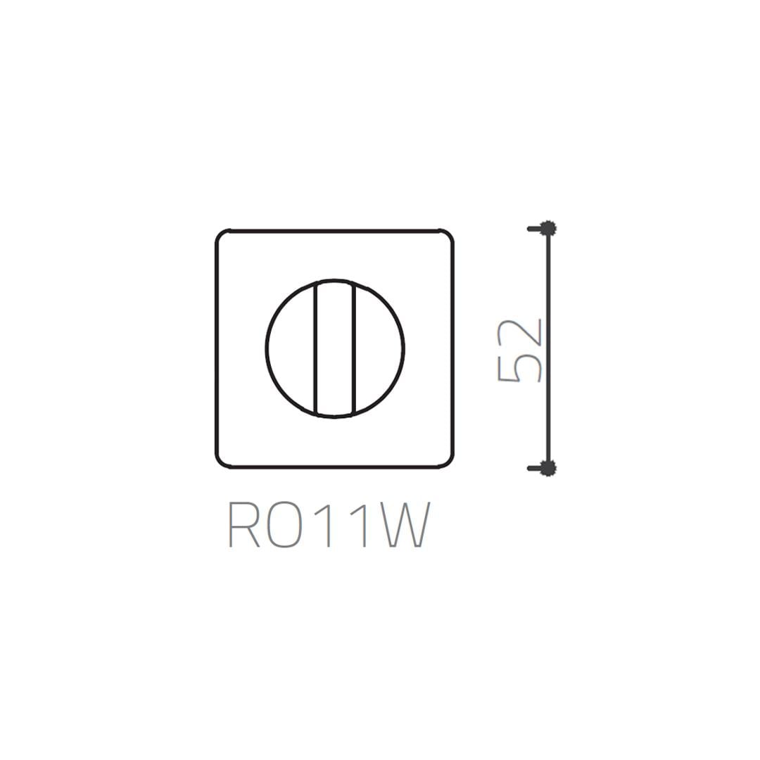 RO11 Kapı Kolu Rozeti Wc Altın Renk