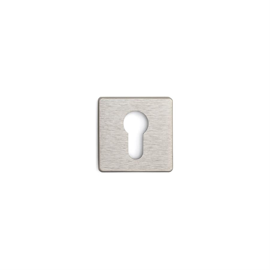 RO11 Kapı Kolu Rozeti Yale (Dış Kapı) Fırçalı Saten 52x52x9 mm
