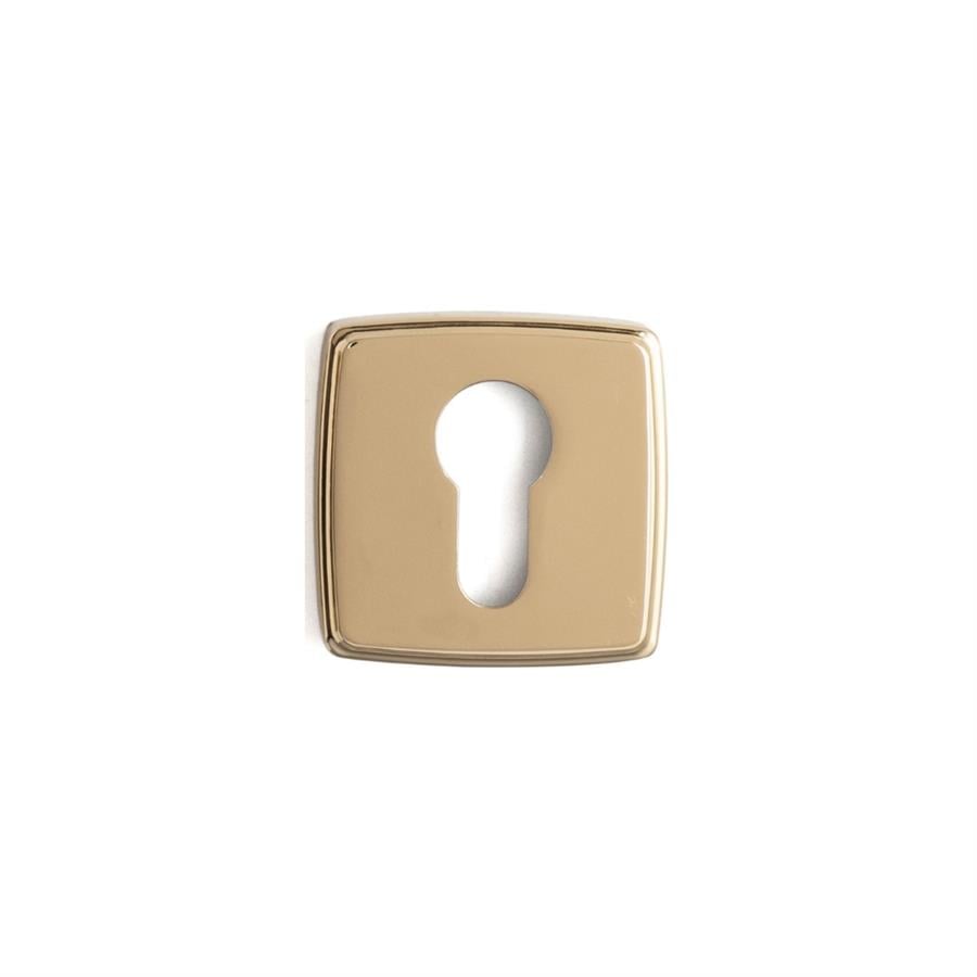 RO13 Kapı Kolu Rozeti Yale (Dış Kapı) Altın Renk 52x52x11 mm