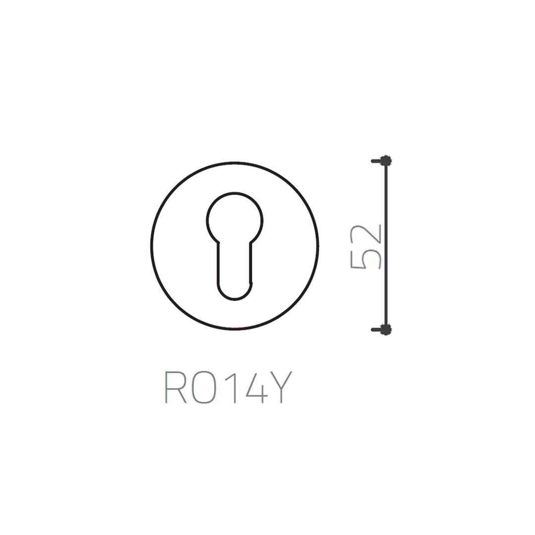 RO14 Kapı Kolu Rozeti Yale Antik Renk
