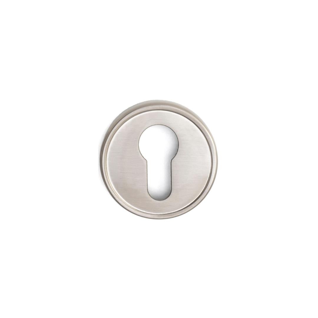 RO14 Kapı Kolu Rozeti Yale (Dış Kapı) Saten Nikel Mat 52x52x11 mm