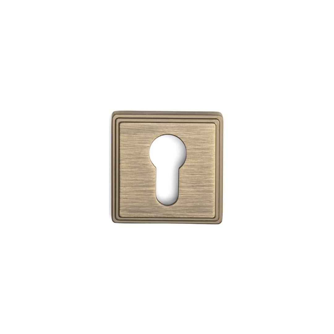 RO17 Kapı Kolu Rozeti Yale (Dış Kapı) Antik 53x53x10 mm