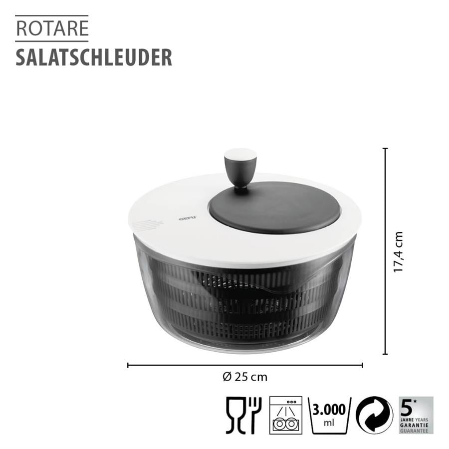 Rotare Plastik Salata Kurutucusu 3 L