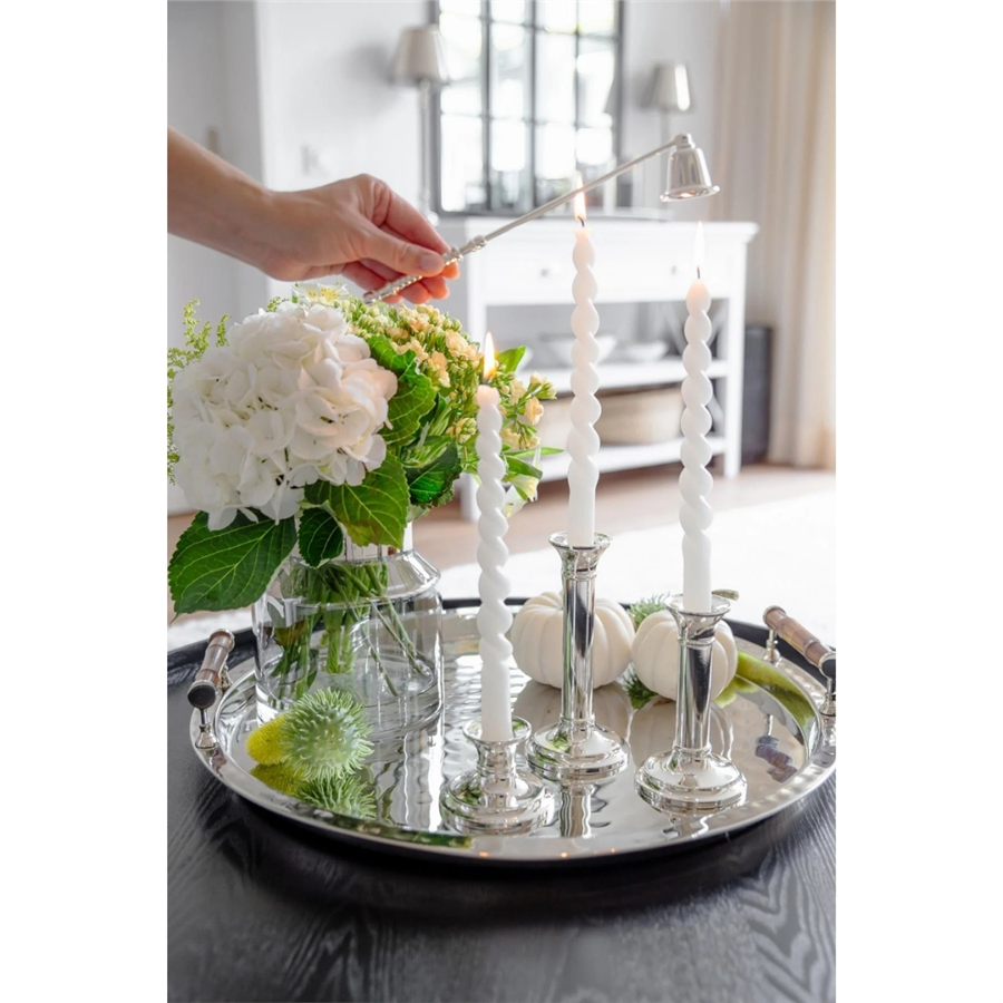 Salıncaklı Gümüş Kaplama Mum Söndürücü 26 cm