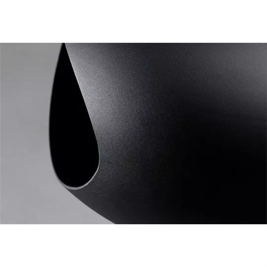 Siyah Kubbe Şömine & Parlak Çelik 140 Cm Çelik Brülör / Black Sky - Polished Steel - 140 Cm- Steel Burner
