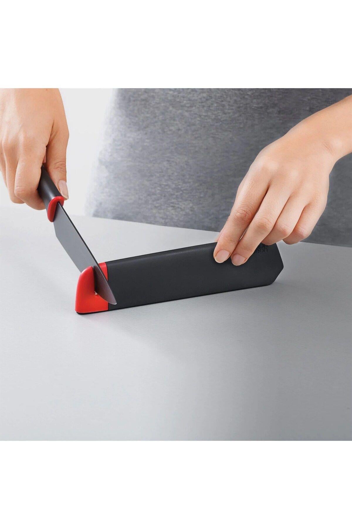 Slice&Sharpen İkili Bileyicili Bıçak Seti  Siyah / Kırmızı