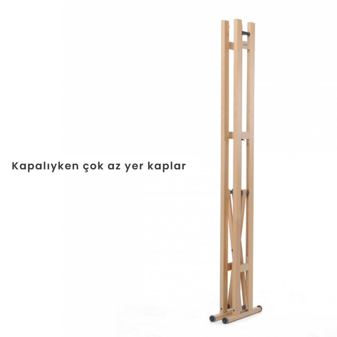 Snake 90 Katlanabilir Elbise Askısı Ceviz Rengi