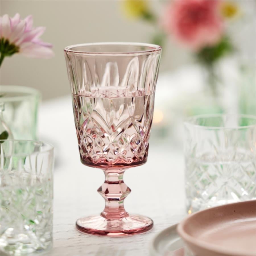 Sorrento Şarap Kadehi 4 Adet 29 Cl Pembe