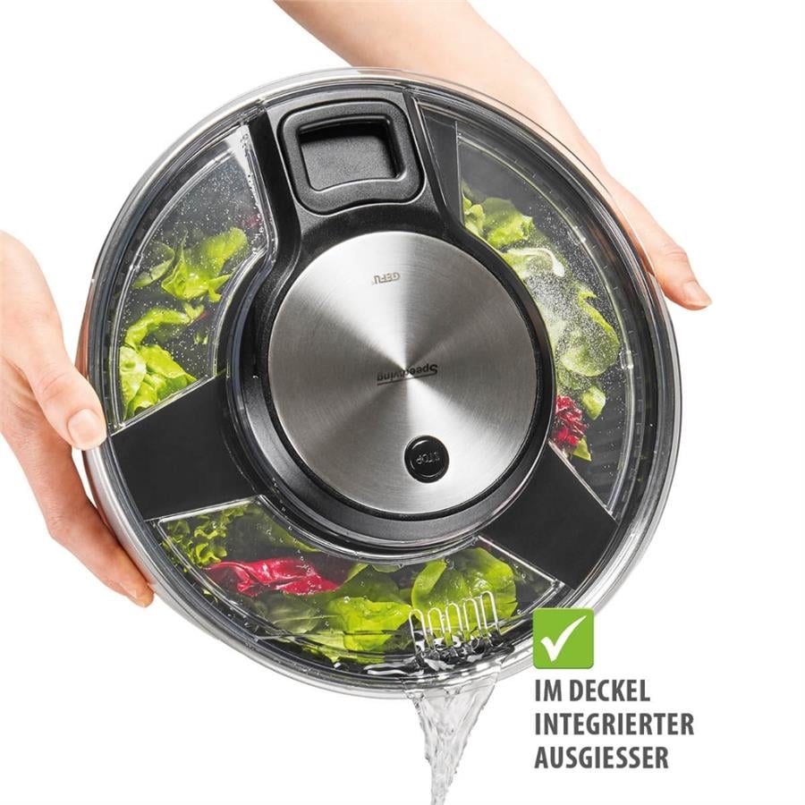 Speedwıng Salata Kurutucusu Paslanmaz Çelik Kaseli 5 L