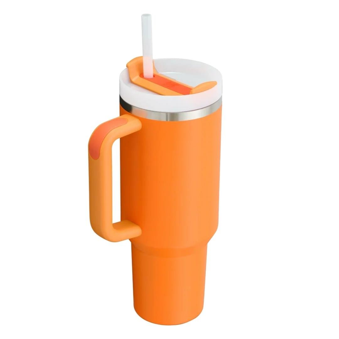 Stanley Quencher H2.O FlowState™ Tumbler Pipetli Termos | 1.18L - Goldenrood Coral