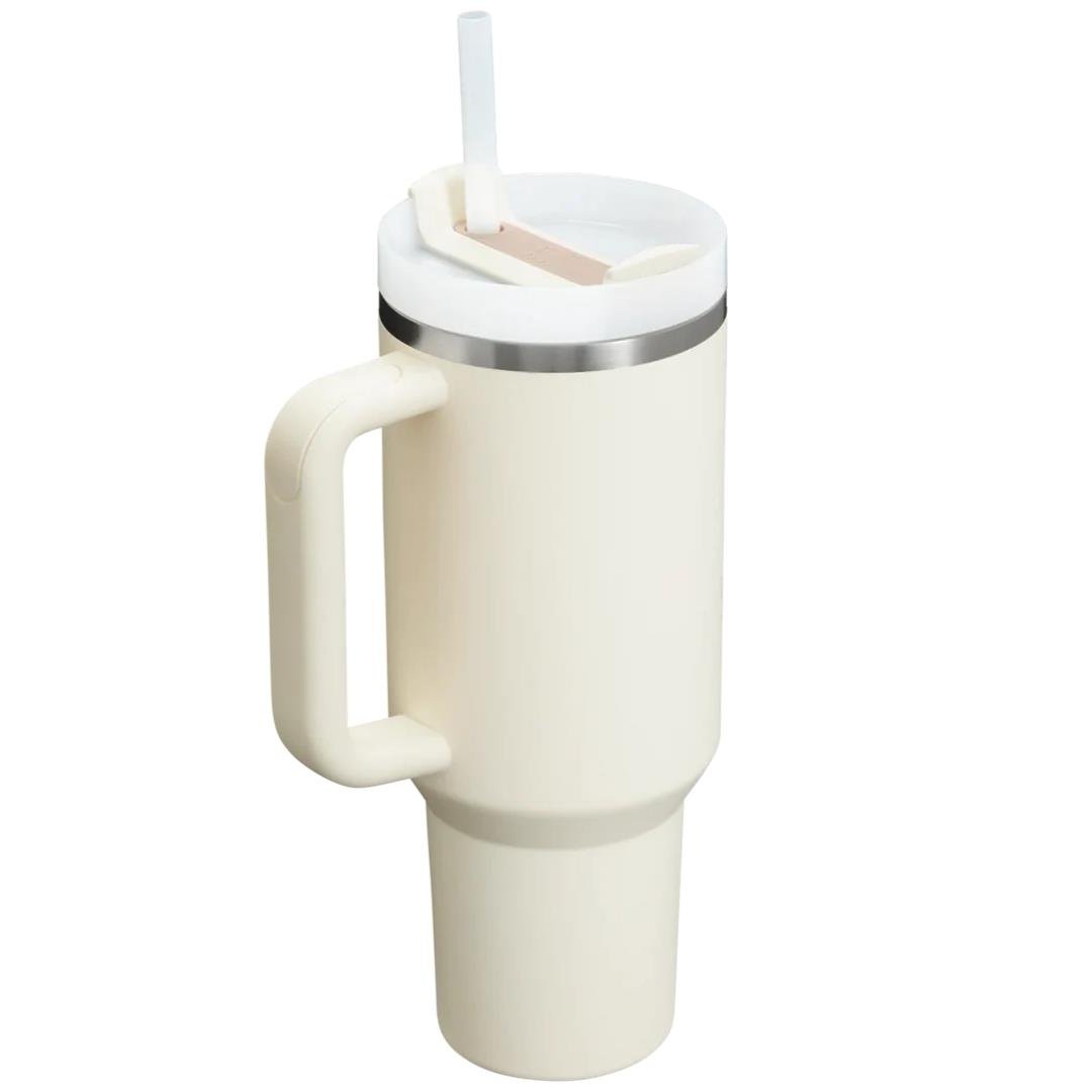 Stanley Quencher H2.O FlowState Tumbler Pipetli Termos | 1.18L - Cream