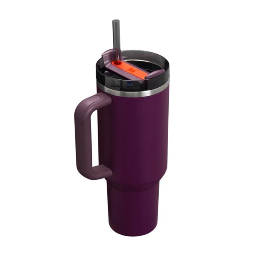 Stanley Quencher Pipetli Termos Bardak 1.18 Lt Tumb Plum
