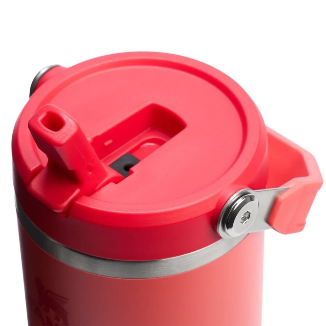 Stanley The IceFlow Flip Straw Pipetli Termos Bardak|0,89 LT - Hot Coral