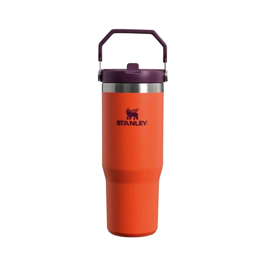 Stanley The IceFlow Flip Straw Pipetli Termos Bardak 0,89 LT - Oranj