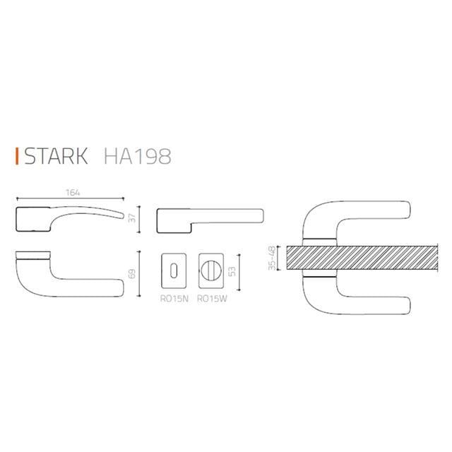 Stark Kapı Kolu Saten Renk