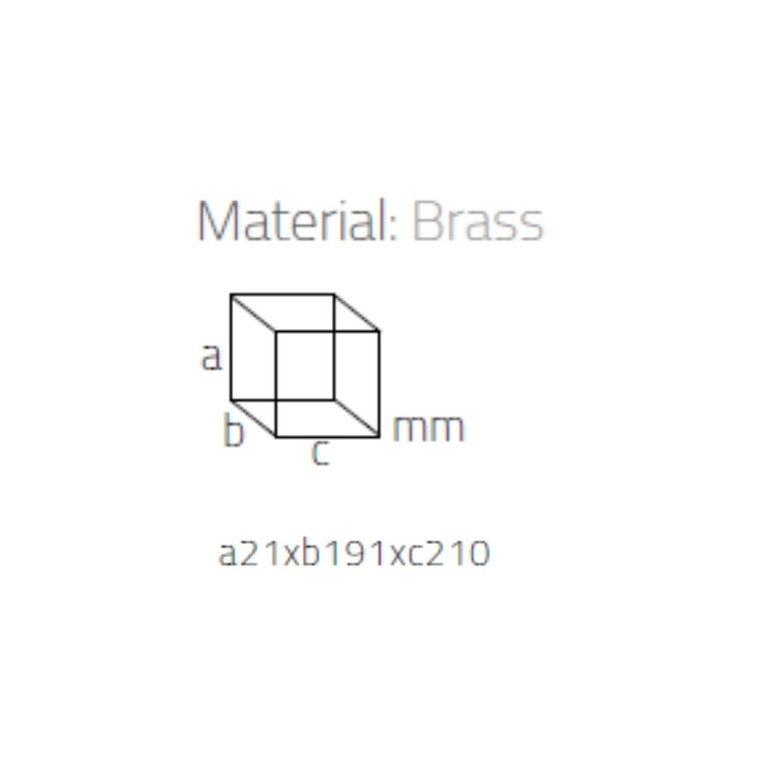 System Banyo Krom Duş Rafı Krom Renk 30X210X210 Mm