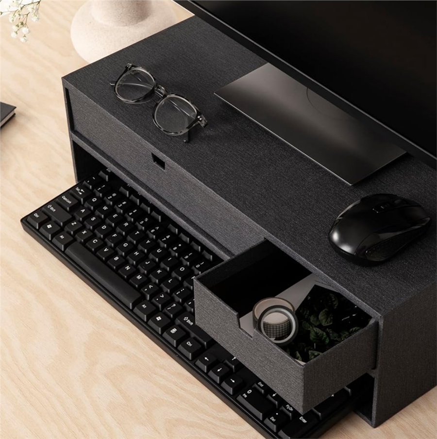 Ted İki Çekmeceli Monitör Standı Antrasit
