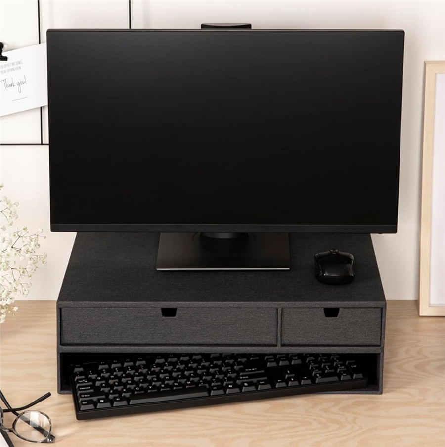 Ted İki Çekmeceli Monitör Standı Antrasit