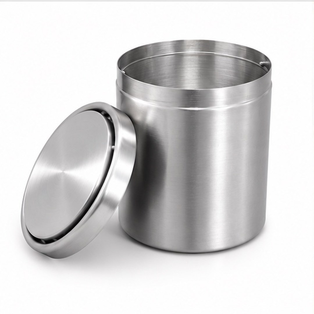 Tezgah Üstü Çöp Kovası Nikel Saten 1,5 Litre