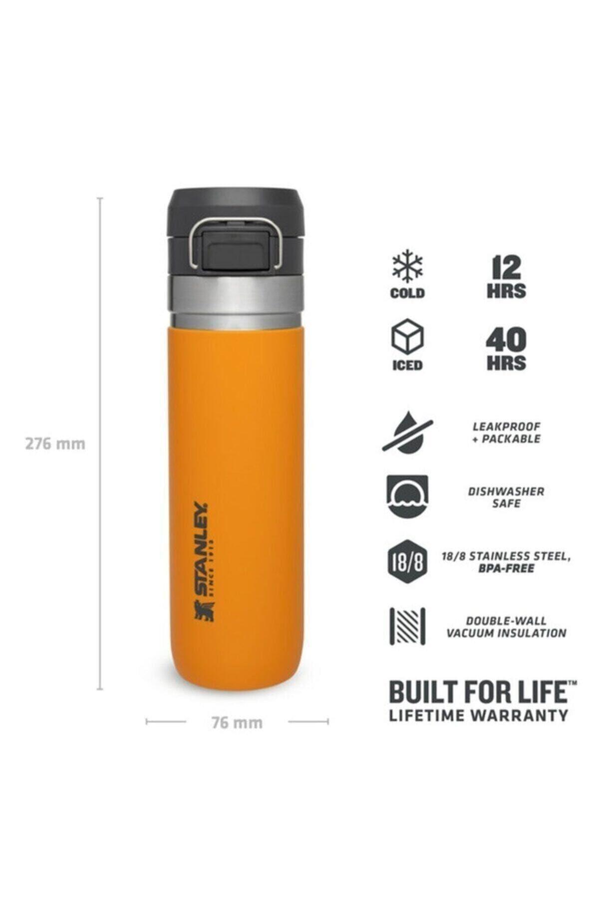 The Quick Flip Paslanmaz Çelik  Turuncu Termos 0.70 lt