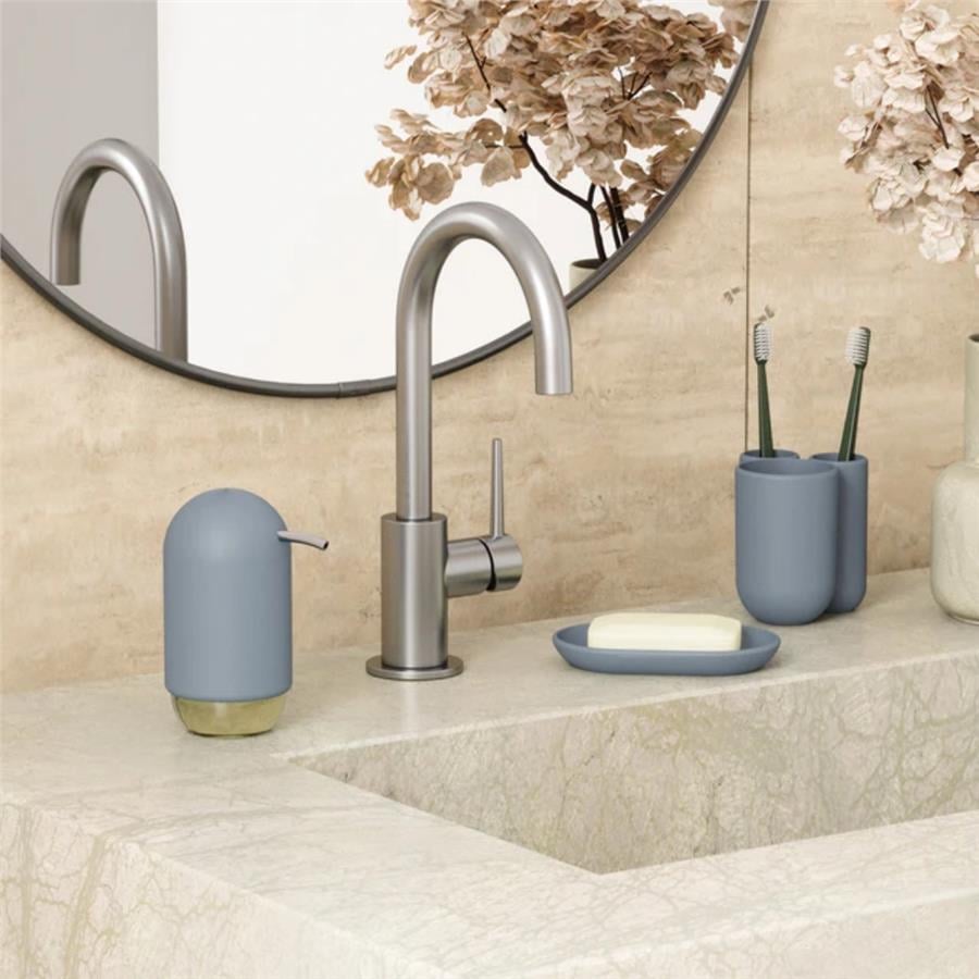 Touch Basmalı Sıvı Sabunluk Gri Mavi 236 ml
