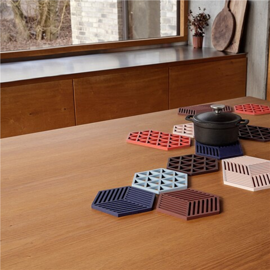 Üçgenler Silikon Altıgen Büyük Nihale Zeytin Yeşili 24x14x0,9 cm