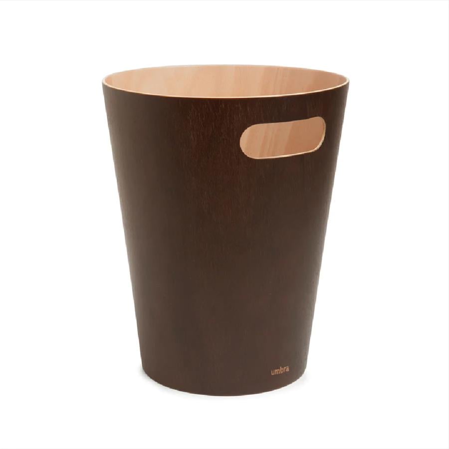 Umbra Woodrow Çöp Kovası 2 Galon (7,5 L) Kapasiteli Kahverengi