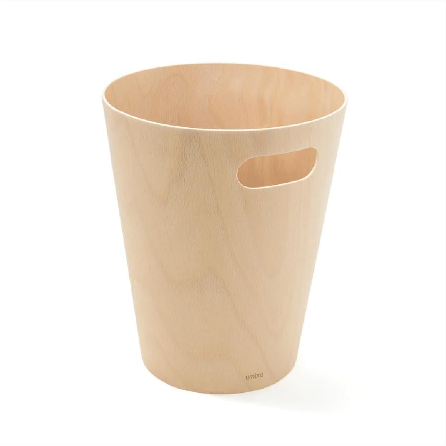 Umbra Woodrow Çöp Kovası 2 Galon (7,5 L) Kapasiteli Doğal Renk
