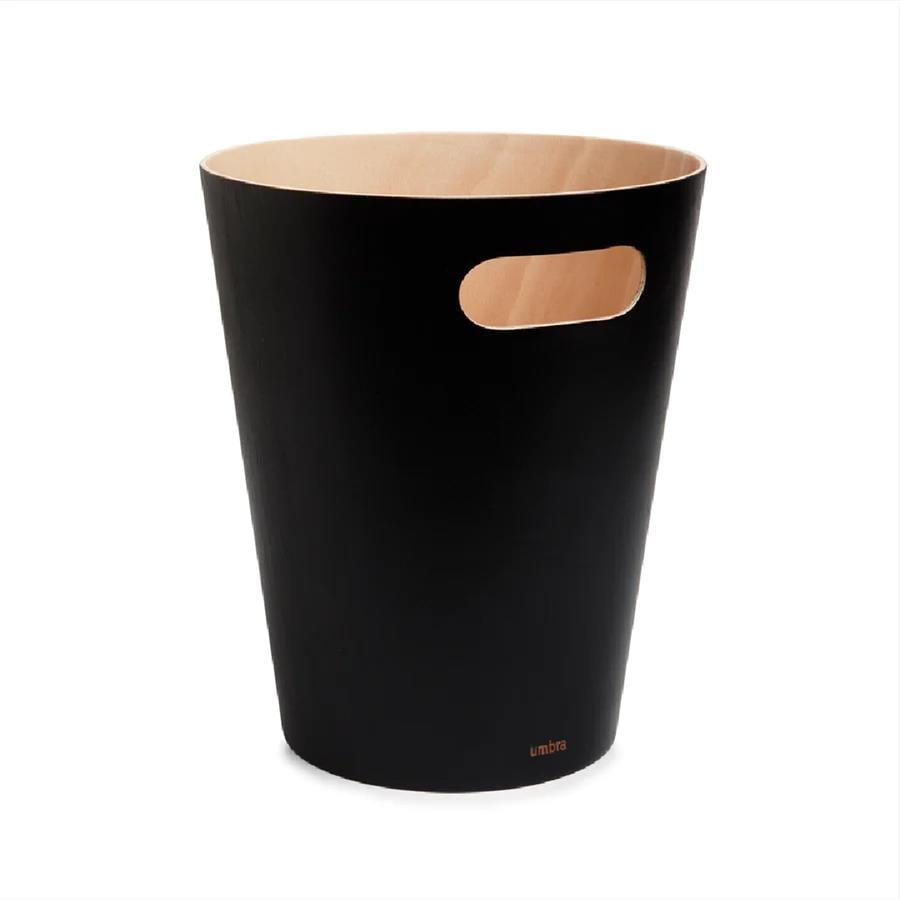 Umbra Woodrow Çöp Kovası - Siyah/Doğal