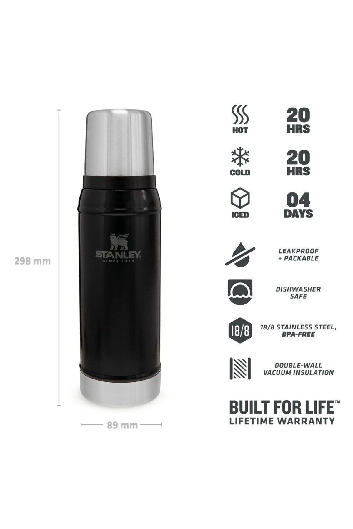 Unisex Termos Stan 0.75l Classic Vac Btl M.black Eu