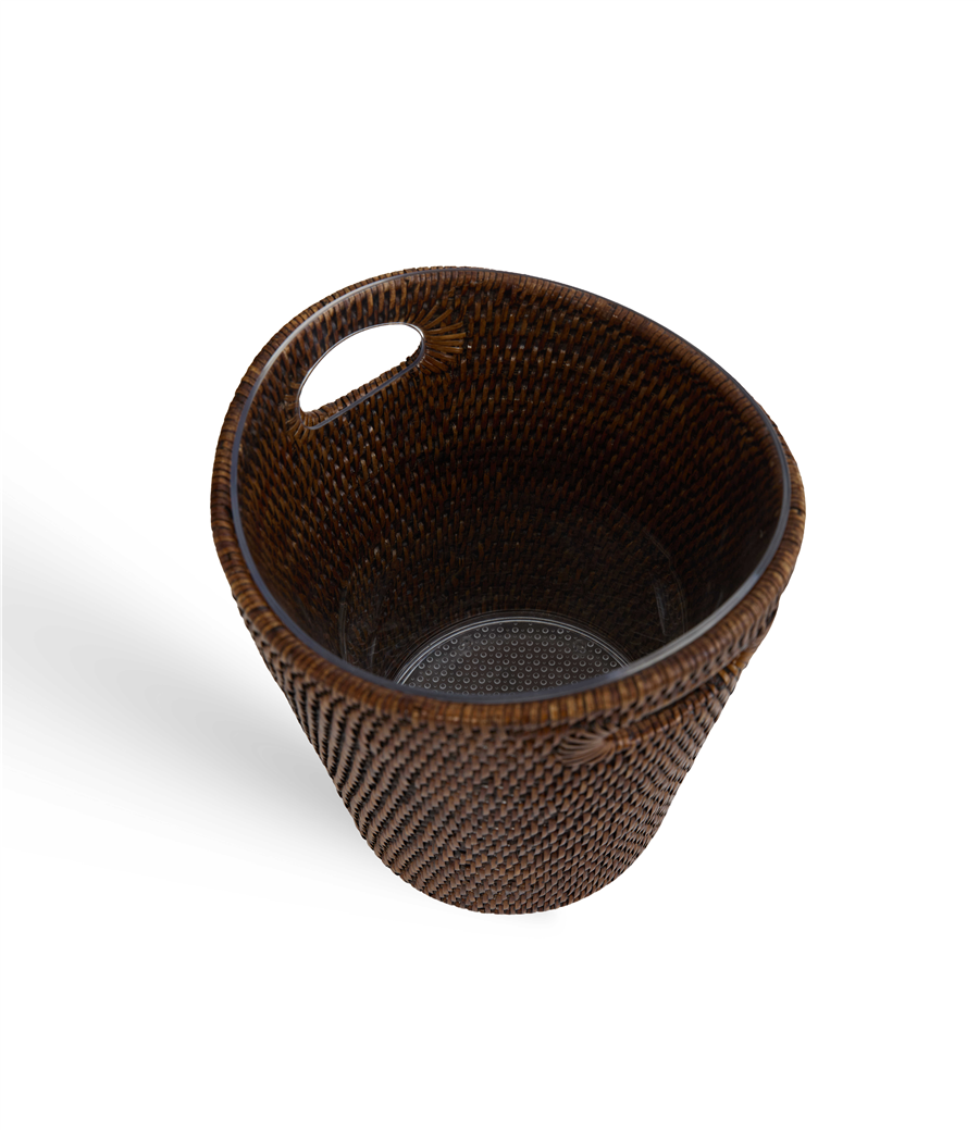 Vasque à Hasır Şampanya Kovası Kahverengi 25x5x24x24/26 cm