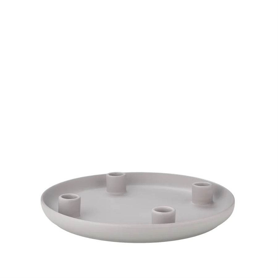 VELA Yuvarlak Mumluk L Gri Ø27 cm