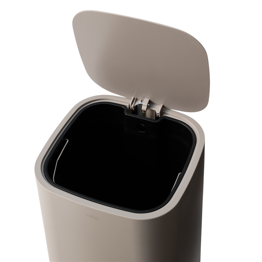 Vera Çelik Çöp Kovası - Taupe 30 L