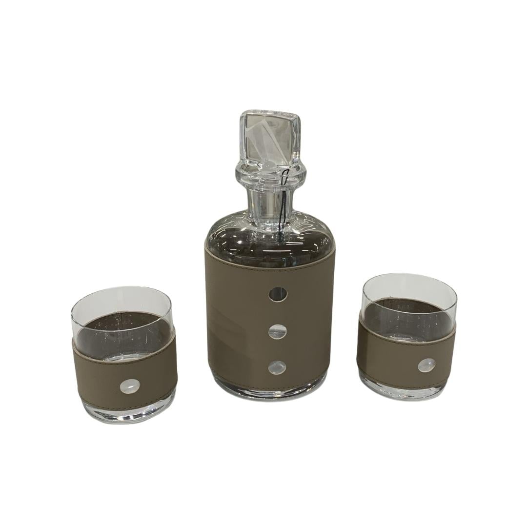 Viski Seti İkili Kutuda Set Taupe 30X17x30h 