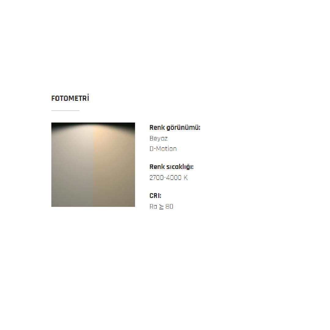 yüzey LED profili - THEA SHE TD 900mm 12,5W 24Vdc WW F32